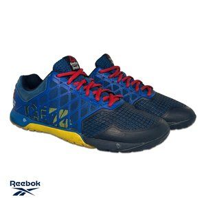 Reebok Men's CrossFit Nano 4 Impact Training Shoes Navy / Yellow / Red